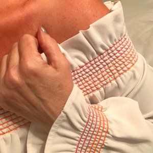 Flowy Off the Shoulders White Blouse